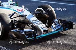 Mercedes AMG F1 W06 front wing. 28.02.2015. Formula One Testing, Day Three, Barcelona, Spain.
