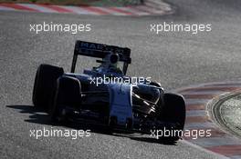 Felipe Massa (BRA) Williams FW37. 28.02.2015. Formula One Testing, Day Three, Barcelona, Spain.