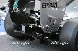 Mercedes AMG F1 W06 rear diffuser detail. 28.02.2015. Formula One Testing, Day Three, Barcelona, Spain.