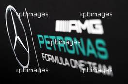 Mercedes AMG F1 logo. 28.02.2015. Formula One Testing, Day Three, Barcelona, Spain.