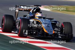 Nico Hulkenberg (GER) Sahara Force India F1 VJM08. 28.02.2015. Formula One Testing, Day Three, Barcelona, Spain.