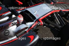 Jenson Button (GBR) McLaren MP4-30. 01.03.2015. Formula One Testing, Day Four, Barcelona, Spain.