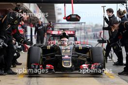 Pastor Maldonado (VEN), Lotus F1 Team  01.03.2015. Formula One Testing, Day Four, Barcelona, Spain.