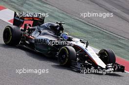 Sergio Perez (MEX) Sahara Force India F1 VJM08. 01.03.2015. Formula One Testing, Day Four, Barcelona, Spain.