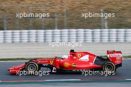 Kimi Raikkonen (FIN) Ferrari SF15-T. 01.03.2015. Formula One Testing, Day Four, Barcelona, Spain.