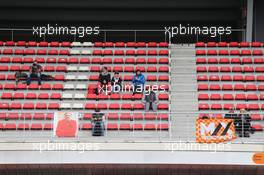 Fans in the grandstand. 01.03.2015. Formula One Testing, Day Four, Barcelona, Spain.