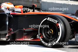 Jenson Button (GBR) McLaren MP4-30 with flow-vis paint on the sidepod. 01.03.2015. Formula One Testing, Day Four, Barcelona, Spain.