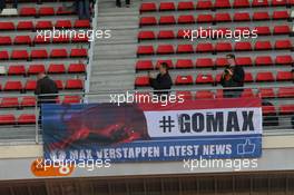 A banner from Max Verstappen (NLD) Scuderia Toro Rosso fans. 01.03.2015. Formula One Testing, Day Four, Barcelona, Spain.