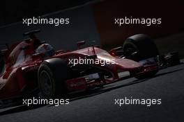 Sebastian Vettel (GER) Ferrari SF15-T. 01.03.2015. Formula One Testing, Day Four, Barcelona, Spain.