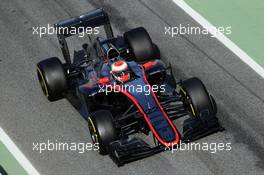 Jenson Button (GBR) McLaren MP4-30. 01.03.2015. Formula One Testing, Day Four, Barcelona, Spain.