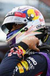 Daniel Ricciardo (AUS) Red Bull Racing stops on the circuit. 01.03.2015. Formula One Testing, Day Four, Barcelona, Spain.