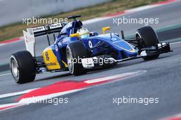 Marcus Ericsson (SWE) Sauber C34. 26.02.2015. Formula One Testing, Day One, Barcelona, Spain.