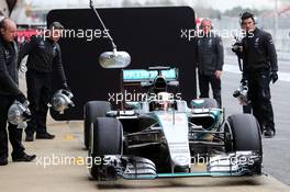 Lewis Hamilton (GBR) Mercedes AMG F1 W06. 26.02.2015. Formula One Testing, Day One, Barcelona, Spain.