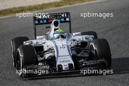 Felipe Massa (BRA) Williams FW37. 26.02.2015. Formula One Testing, Day One, Barcelona, Spain.