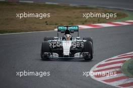 Lewis Hamilton (GBR) Mercedes AMG F1 W06. 26.02.2015. Formula One Testing, Day One, Barcelona, Spain.