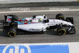 Felipe Massa (BRA) Williams FW37. 26.02.2015. Formula One Testing, Day One, Barcelona, Spain.