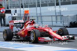 Kimi Raikkonen (FIN) Ferrari SF15-T. 26.02.2015. Formula One Testing, Day One, Barcelona, Spain.