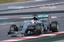 Lewis Hamilton (GBR) Mercedes AMG F1 W06. 26.02.2015. Formula One Testing, Day One, Barcelona, Spain.