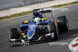 Marcus Ericsson (SWE) Sauber C34. 26.02.2015. Formula One Testing, Day One, Barcelona, Spain.