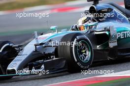 Lewis Hamilton (GBR) Mercedes AMG F1 W06. 26.02.2015. Formula One Testing, Day One, Barcelona, Spain.