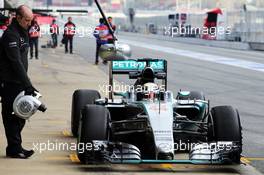 Lewis Hamilton (GBR) Mercedes AMG F1 W06. 26.02.2015. Formula One Testing, Day One, Barcelona, Spain.