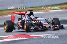 Carlos Sainz Jr (ESP) Scuderia Toro Rosso STR10. 26.02.2015. Formula One Testing, Day One, Barcelona, Spain.