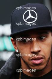 Lewis Hamilton (GBR) Mercedes AMG F1. 26.02.2015. Formula One Testing, Day One, Barcelona, Spain.