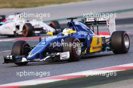 Marcus Ericsson (SWE) Sauber C34. 26.02.2015. Formula One Testing, Day One, Barcelona, Spain.