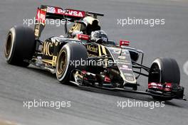 Romain Grosjean (FRA), Lotus F1 Team  26.02.2015. Formula One Testing, Day One, Barcelona, Spain.