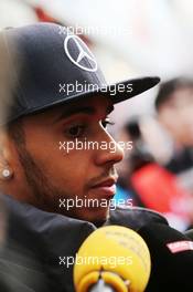 Lewis Hamilton (GBR) Mercedes AMG F1. 26.02.2015. Formula One Testing, Day One, Barcelona, Spain.