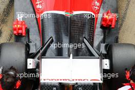 Ferrari SF15-T rear suspension and rear wing detail. 26.02.2015. Formula One Testing, Day One, Barcelona, Spain.
