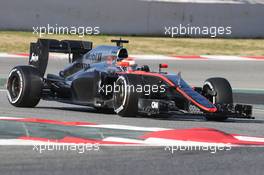 Jenson Button (GBR) McLaren MP4-30. 26.02.2015. Formula One Testing, Day One, Barcelona, Spain.