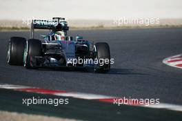 Lewis Hamilton (GBR) Mercedes AMG F1 W06. 26.02.2015. Formula One Testing, Day One, Barcelona, Spain.