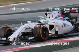 Felipe Massa (BRA) Williams FW37. 26.02.2015. Formula One Testing, Day One, Barcelona, Spain.