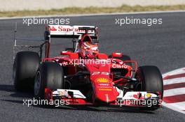 Raffaele Marciello (ITA) Ferrari SF15-T Test Driver running sensor equipment. 12.05.2015. Formula 1 Testing, Day One, Barcelona, Spain, Tuesday.