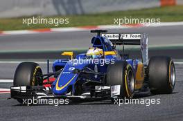 Marcus Ericsson (SWE) Sauber C34. 12.05.2015. Formula 1 Testing, Day One, Barcelona, Spain, Tuesday.