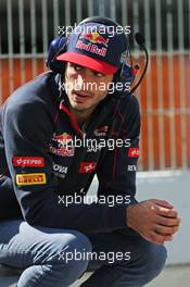 Carlos Sainz Jr (ESP) Scuderia Toro Rosso. 12.05.2015. Formula 1 Testing, Day One, Barcelona, Spain, Tuesday.