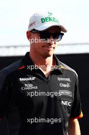 Nico Hulkenberg (GER) Sahara Force India F1. 21.08.2015. Formula 1 World Championship, Rd 11, Belgian Grand Prix, Spa Francorchamps, Belgium, Practice Day.