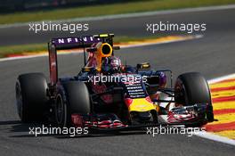 Daniil Kvyat (RUS) Red Bull Racing RB11. 21.08.2015. Formula 1 World Championship, Rd 11, Belgian Grand Prix, Spa Francorchamps, Belgium, Practice Day.