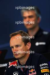Paul Monaghan (GBR) Red Bull Racing Chief Engineer in the FIA Press Conference. 21.08.2015. Formula 1 World Championship, Rd 11, Belgian Grand Prix, Spa Francorchamps, Belgium, Practice Day.