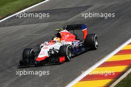 Roberto Merhi (ESP) Manor Marussia F1 Team. 21.08.2015. Formula 1 World Championship, Rd 11, Belgian Grand Prix, Spa Francorchamps, Belgium, Practice Day.