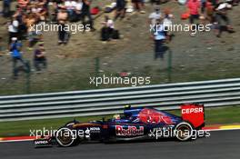 Carlos Sainz Jr (ESP) Scuderia Toro Rosso STR10. 21.08.2015. Formula 1 World Championship, Rd 11, Belgian Grand Prix, Spa Francorchamps, Belgium, Practice Day.