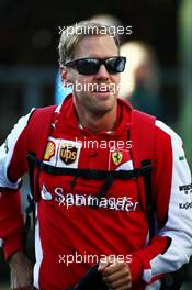 Sebastian Vettel (GER) Ferrari. 21.08.2015. Formula 1 World Championship, Rd 11, Belgian Grand Prix, Spa Francorchamps, Belgium, Practice Day.
