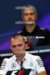 Paddy Lowe (GBR) Mercedes AMG F1 Executive Director (Technical) in the FIA Press Conference. 21.08.2015. Formula 1 World Championship, Rd 11, Belgian Grand Prix, Spa Francorchamps, Belgium, Practice Day.