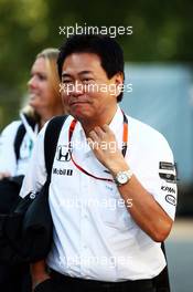 Yasuhisa Arai (JPN) Honda Motorsport Chief Officer. 21.08.2015. Formula 1 World Championship, Rd 11, Belgian Grand Prix, Spa Francorchamps, Belgium, Practice Day.