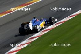 Felipe Nasr (BRA), Sauber F1 Team  21.08.2015. Formula 1 World Championship, Rd 11, Belgian Grand Prix, Spa Francorchamps, Belgium, Practice Day.