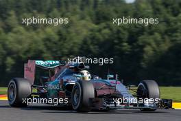 Lewis Hamilton (GBR) Mercedes AMG F1 W06. 21.08.2015. Formula 1 World Championship, Rd 11, Belgian Grand Prix, Spa Francorchamps, Belgium, Practice Day.