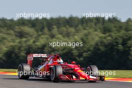 Sebastian Vettel (GER) Ferrari SF15-T. 21.08.2015. Formula 1 World Championship, Rd 11, Belgian Grand Prix, Spa Francorchamps, Belgium, Practice Day.
