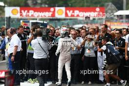 1st placec Lewis Hamilton (GBR) Mercedes AMG F1 W06. 23.08.2015. Formula 1 World Championship, Rd 13, Belgian Grand Prix, Spa Francorchamps, Belgium, Race Day.
