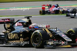 Romain Grosjean (FRA) Lotus F1 E23. 23.08.2015. Formula 1 World Championship, Rd 13, Belgian Grand Prix, Spa Francorchamps, Belgium, Race Day.